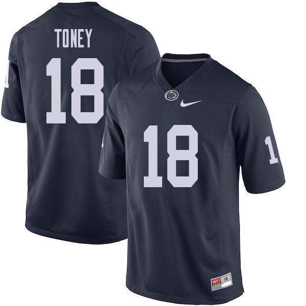 Men #18 Shaka Toney Penn State Nittany Lions College Football Jerseys Sale-Navy